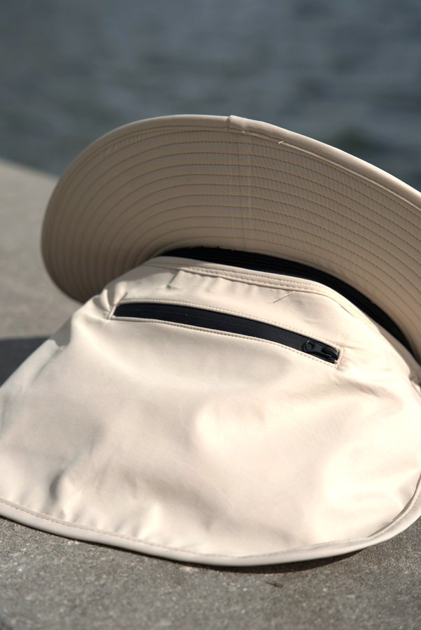 Underside of the hat showing the rear cooling pocket